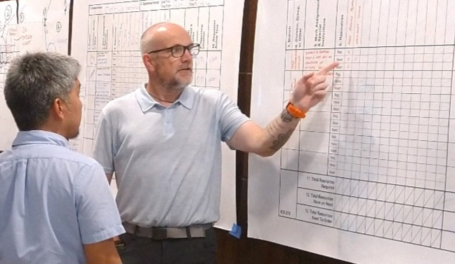 Daryl D. Black leading an incident management training session